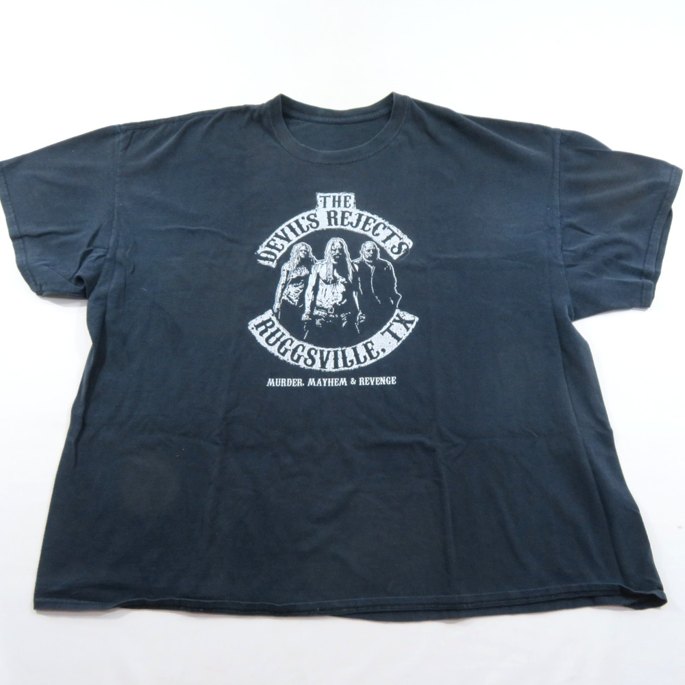 The Devils Rejects Rock Band T-Shirt Black White Rob Zombie Sz 2XL-3XL?
